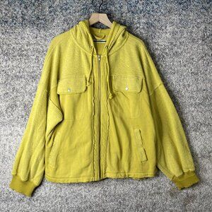 We The Free Jacket Womens XL Hooded Full Zip Utility Pockets Boho Pullover